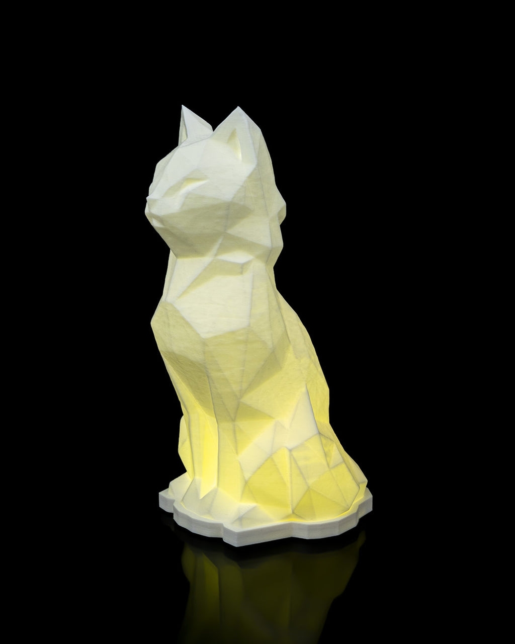 Low Poly Cat Table Lamp 2