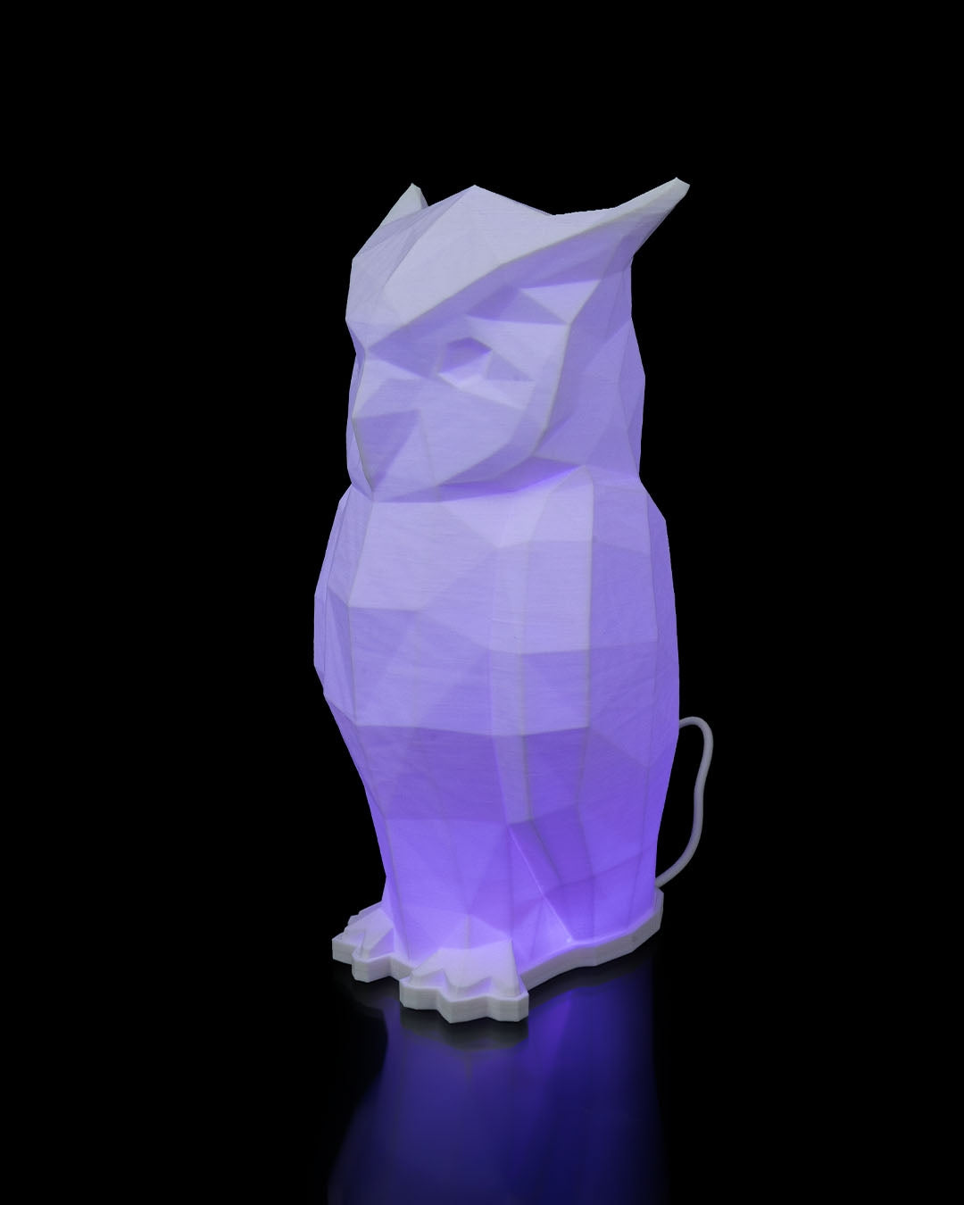 Low Poly Owl Table Lamp 3