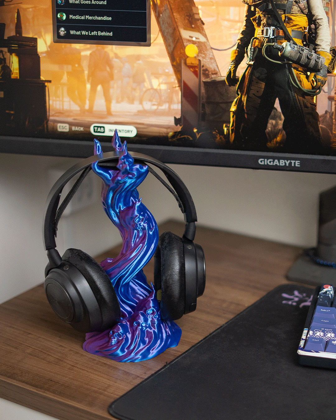 Skullflame Headphone Holder 6