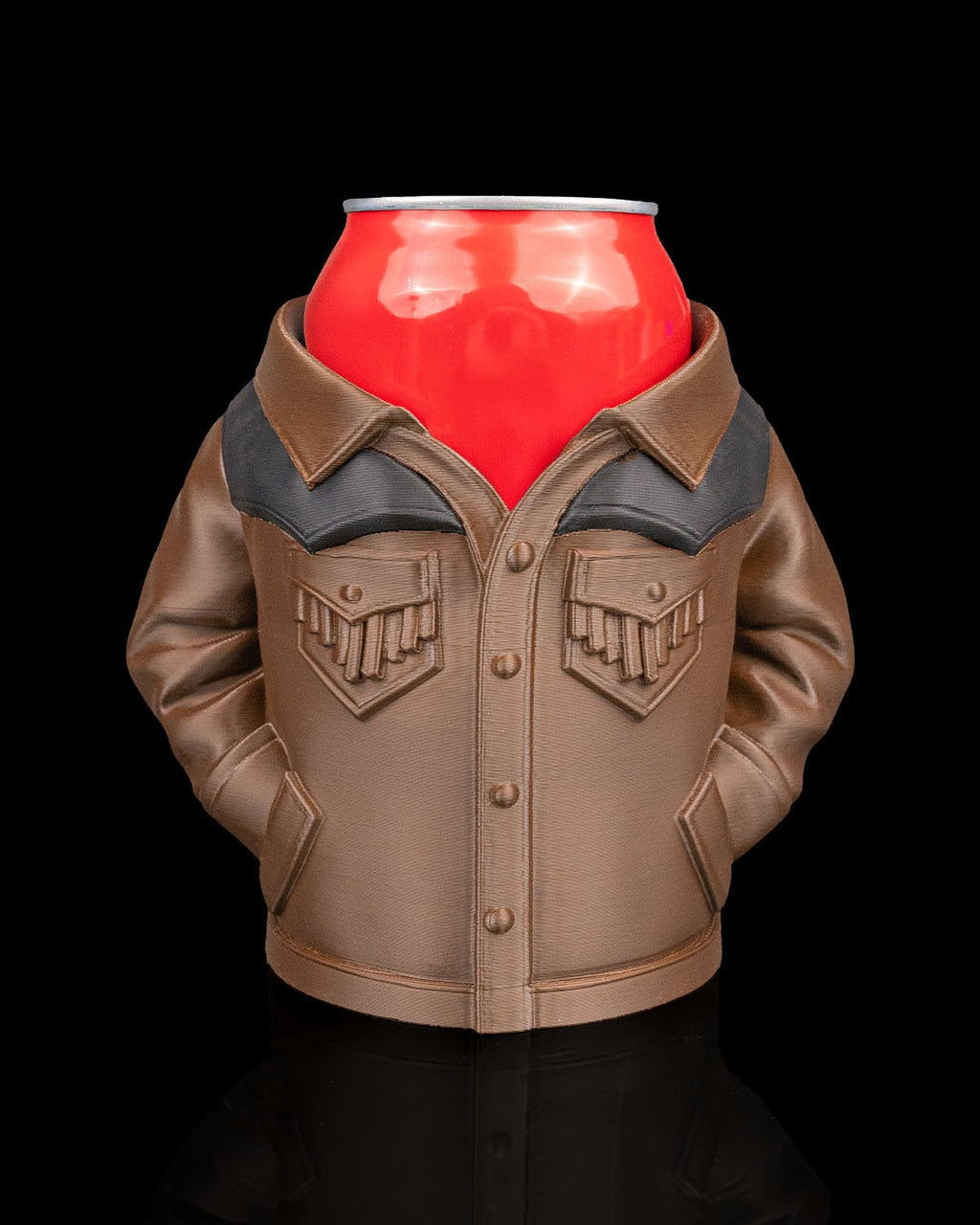 Suede Jacket Can Holder 1